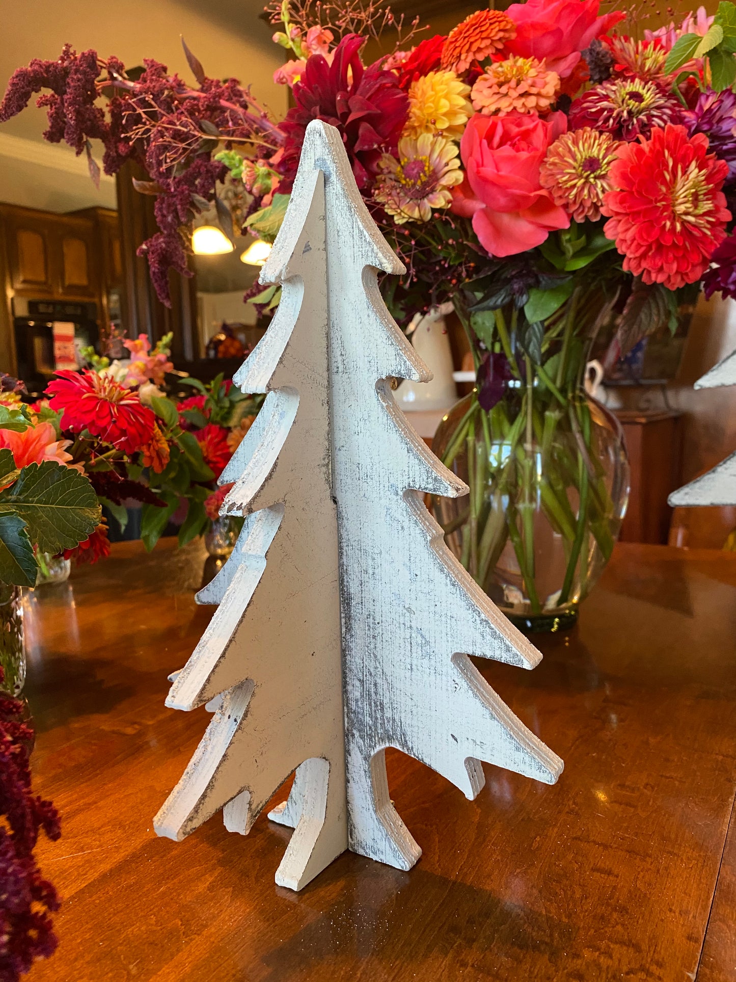 White Wooden Christmas Trees