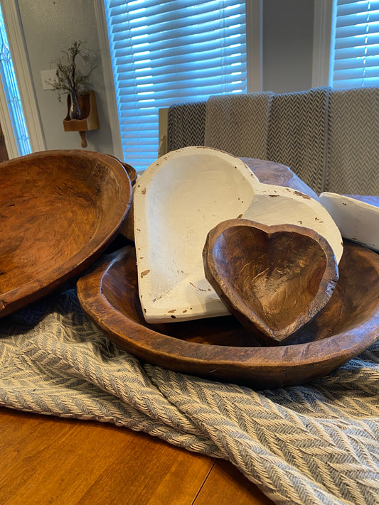 Small White Heart Bowl