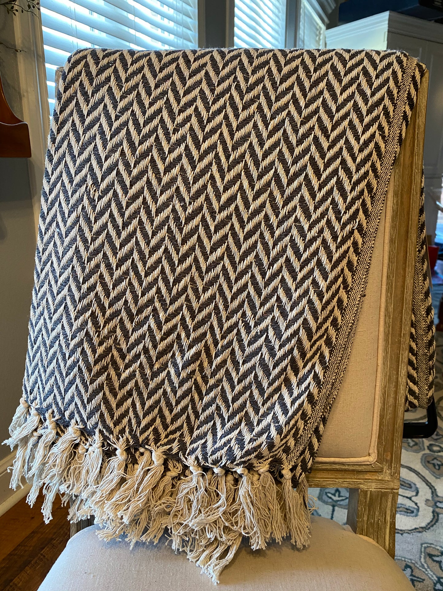 Cotton Throw Blanket - Chevron