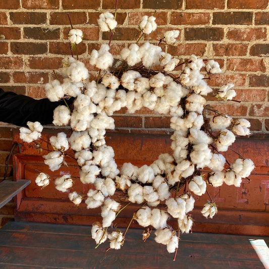 Cotton Twirl Wreath